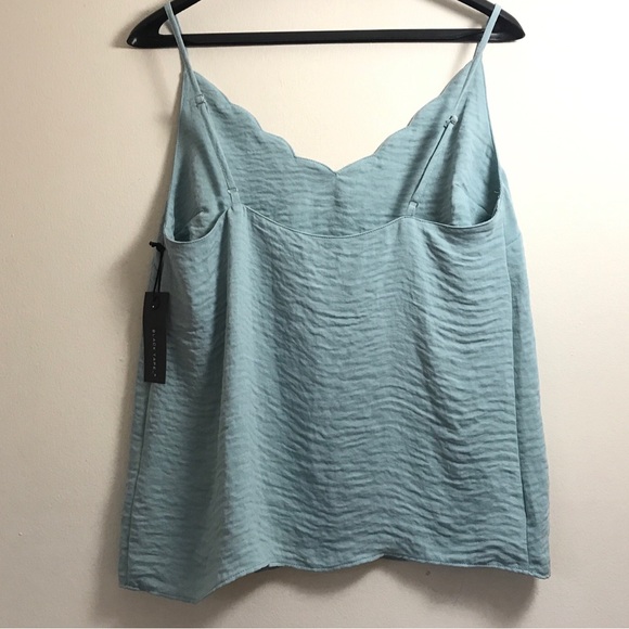 NWT Black Tape_ scalloped tank - S Black Tape - Picture 4 of 4